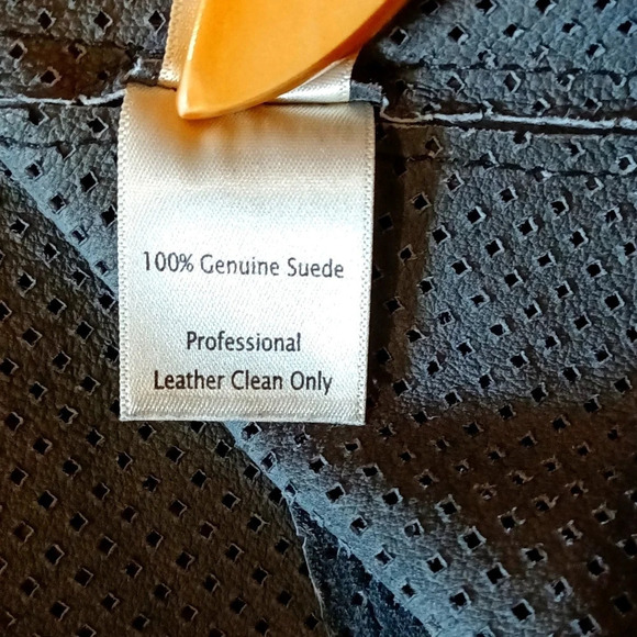 Ecru suede perforated fitted snap bluish gray soft pliable western street wear s - Picture 12 of 16